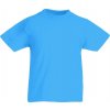 Dětské tričko Fruit Of The Loom Valueweight T 100% bavlna modrá azurová ZU