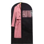 Obal na oděvy s průzorem 150x60 cm černý springos – Sleviste.cz