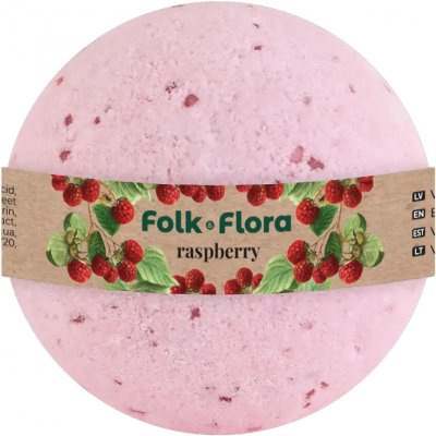 Folk&Flora Bomba do koupele Malina 130 g – Zbozi.Blesk.cz