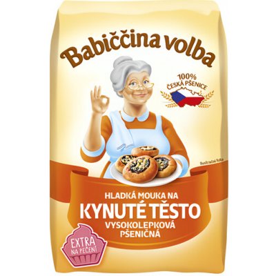 Babiččina volba Mouka hladká na kynuté těsto 1 kg – Hledejceny.cz