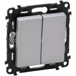 Legrand 752318 VALENA LIFE hliník tlačítko dvojité no-nc – Hledejceny.cz