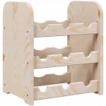vidaXL Regál na víno 33 x 25 x 37 cm masivní borové dřevo – Zboží Dáma
