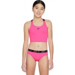 Nike Swim-Logo Tape dívčí plavecké jednodílné plavky Růžová – Zboží Dáma