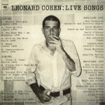 Cohen Leonard - Live Songs LP – Hledejceny.cz