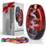 Aromaholik stojan na vonné kužele Vodopád červený – Sleviste.cz