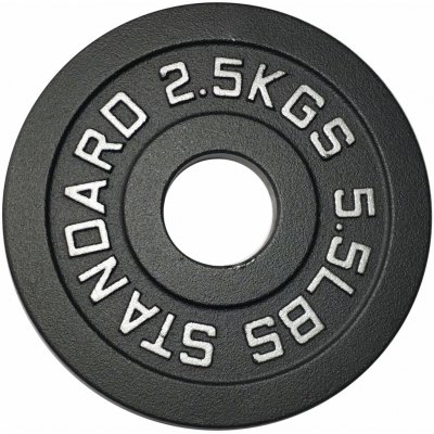 KUBIsport litinový 2,5 kg 50 mm – Zboží Mobilmania