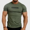 Pánské Tričko Pánské fitness tričko Iron Aesthetics Boxed Vojenská zelená