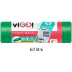 viGO! Pytle 60 l 28 µm 10ks zelené – Zboží Dáma