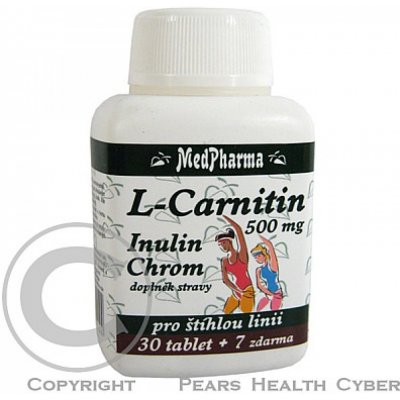 MedPharma L Carnitin 500 mg 37 tablet – Zboží Mobilmania