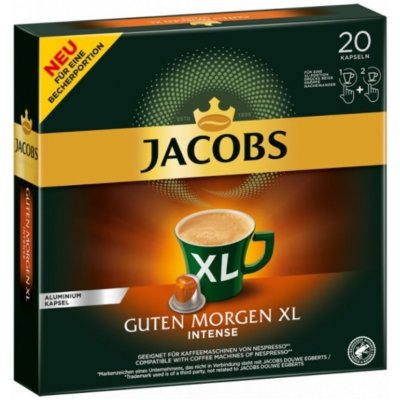 Jacobs Douwe Egberts Guten Morgen Intense XL 20 hliníkových kapslí kompatibilních s kávovary Nespresso – Zboží Mobilmania
