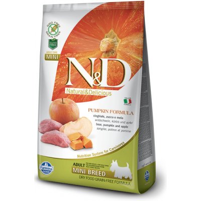 N&D Pumpkin Dog Adult Mini Grain Free Boar & Apple 6 x 0,8 kg