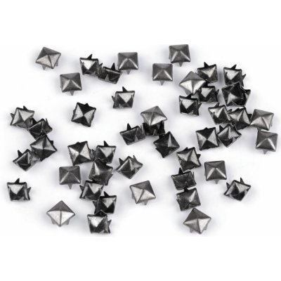 Prima-obchod Cvočky na oblečení 7x7mm pyramida, barva 2 nikl černý – Hledejceny.cz