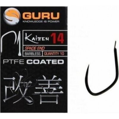 Guru Kaizen Hooks Barbless Spade End vel.14 10ks – Zboží Mobilmania