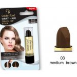 Golden Rose Gray Hair Touch Up Stick barvící korektor na odrostlé a šedivé vlasy 03 středně hnědý 5,2 g – Zboží Mobilmania