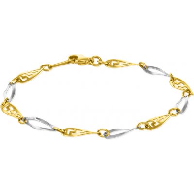 Gemmax Jewelry zlatý prořezávaný s řeckým vzorem GLBCN193030