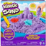 Spin Master Kinetic sand Fialový 450g tekutý písek s podložkou a nástroji – Sleviste.cz