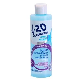 Under Twenty Anti! Acne antibakteriální tonikum proti černým tečkám (with Aloe Extract + Active Zinc + Mandelic Acid + Allantoin) 200 ml