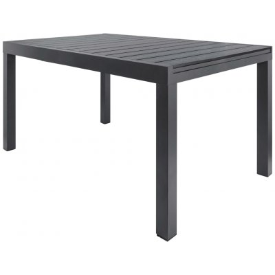 LIVARNO home Hliníkový rozkládací stůl Miami, 140–200 x 90 cm, antracitová – Sleviste.cz