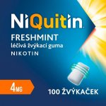 NIQUITIN FRESHMINT ORM 4MG GUM MND 100 I – Zboží Mobilmania