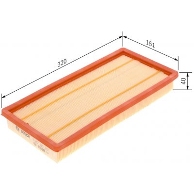 Vzduchový filtr BOSCH 1 457 433 317 (1457433317) – Hledejceny.cz