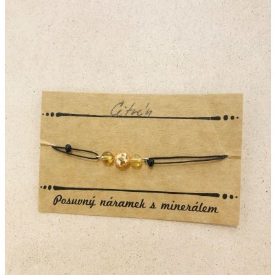 Parada Posuvný náramek citrín 0001716 – Zbozi.Blesk.cz