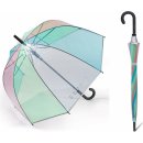 Esprit Long AC Domeshape Transparent Rainbow dámský holový deštník průhledný