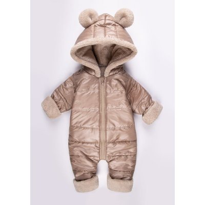 I love milk Detská zimná kombinéza s ušami béžová – Zboží Dáma