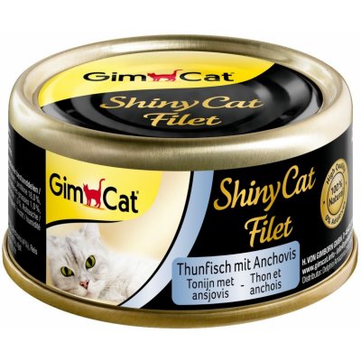 GimCat ShinyCat filé z tuňáka a ančovičky 6 x 70 g