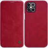 Pouzdro a kryt na mobilní telefon Apple Pouzdro Nillkin Qin Book iPhone 12 Pro Max červené
