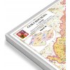 Nástěnné mapy Excart Maps ČR - nástěnná mapa PSČ 200 x 140 cm Varianta: magnetická mapa, Provedení: stříbrný rám