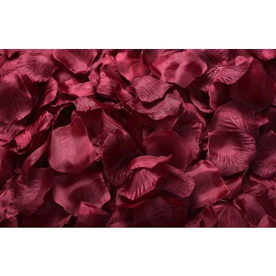 Medvídárek Okvětní lístky růže 800 ks - tmavě červené bordó – Zboží Mobilmania