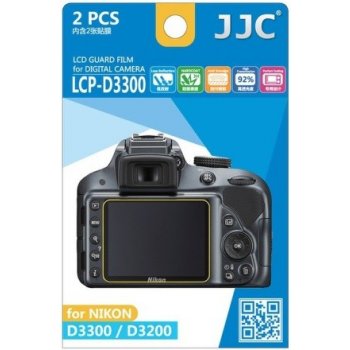 JJC ochranná folie LCD LCP-D3300 pro Nikon D3200 a D3300