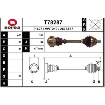 EAI Hnací hřídel T78287