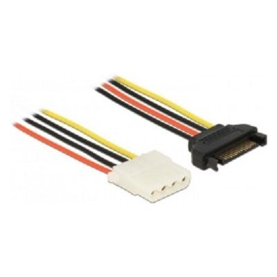 DeLock adaptér SATA 15pin samec - Molex 4 pin samice / 20cm (60136) – Hledejceny.cz