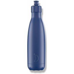 Chilly's Bottles Termoláhev matná modrá sportovní edice Original 500 ml