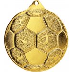 Designová kovová medaile Fotbal Zlatá 5 cm – Zboží Mobilmania