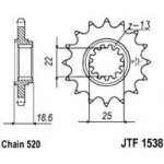 JT Sprockets JTF 1538-15RB – Hledejceny.cz