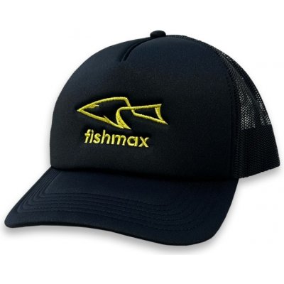FISHMAX Kšiltovka s logem Černá Žlutá