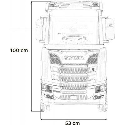 Tomido Elektrický kamión Scania červená – Zboží Mobilmania