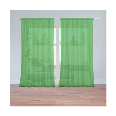 Sablio Záclony Irská zelená: 2ks 150x250cm – Hledejceny.cz