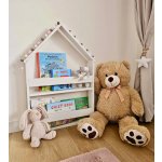 Dětská knihovna Domeček, bílá – Zboží Dáma