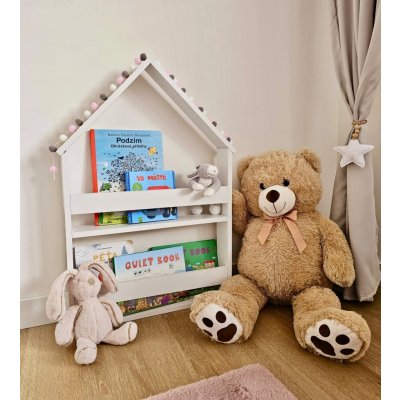Dětská knihovna Domeček, bílá – Zboží Dáma