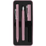 Faber Castell 201528 Grip dárková sada plnícího a kuličkového pera růžová 3 ks – Zboží Živě