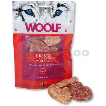 WOOLF Hearts of Duck or Chicken with Rice 100 g