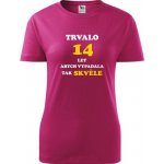 Purpurové dámské tričko trvalo 14 let dárek k 14 narozeninám pro dívku – Zboží Mobilmania