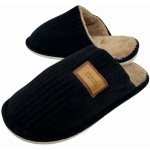 Fashion pánské nadměrné domácí papuče černé – Zboží Mobilmania