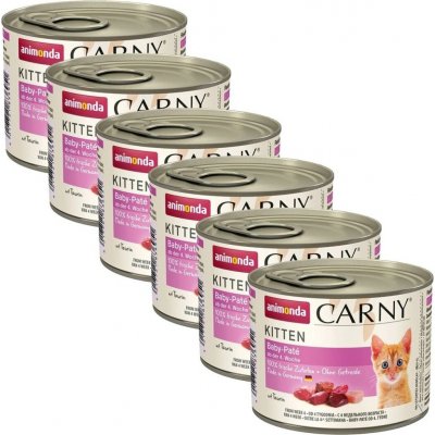 Carny Kitten hovězí a kuře 6 x 200 g – Hledejceny.cz