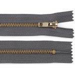 Kovový zip No 4 délka 10 cm kalhotový Varianta: 320 šedá ocelová, Balení: 1 ks – Hledejceny.cz