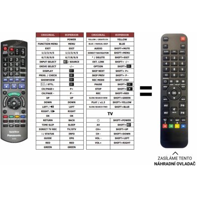 Dálkový ovladač Predátor Panasonic DMR-XW300GL – Hledejceny.cz