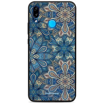 Pouzdro Mobiwear Glossy Huawei P20 Lite - G038G - Modré mandala květy – Zboží Mobilmania